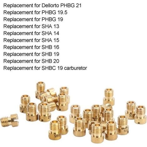 Lot de 25 Gicleurs Principaux M5 (Tailles 55 à 115) pour Carburateur Dellorto PHBG - Kit de Carburation (1/3)