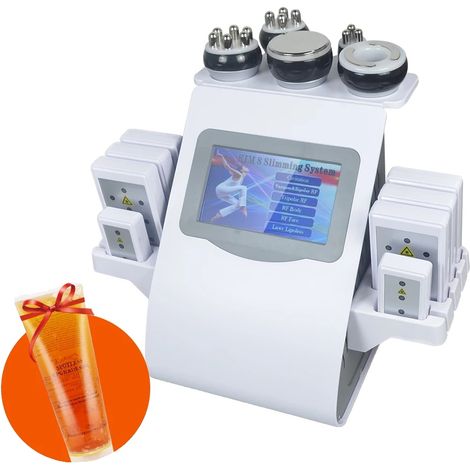 Dispositivo a cavitazione ultrasonica 6 in 1: rimodellamento del corpo, riduzione della cellulite, lifting del viso e sistema brucia grassi. (1/2)