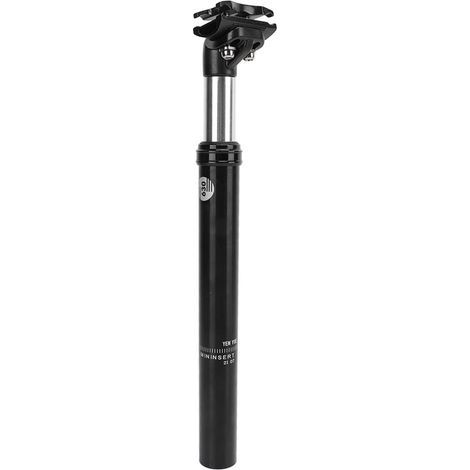 Tige de selle suspendue pour vélo, amortisseur à pression d'huile KSP630, aluminium 31.6x350mm noir (1/5)