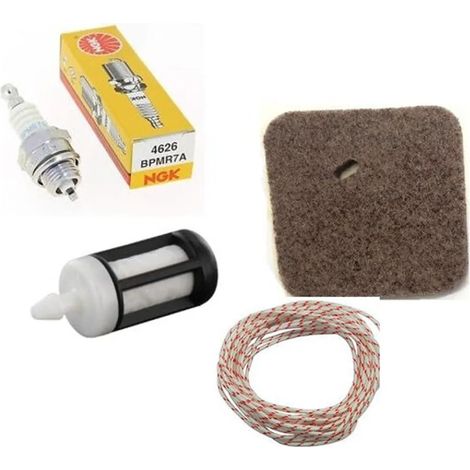 Kit de pièces pour tronçonneuses Stihl FS38, FS45, FS55, FS55C, FS55R, FS55RC, FS55T, HL45, KM55 et HL45 : bougie d'allumage, filtre à air, câble et carburateur.-AquaForge