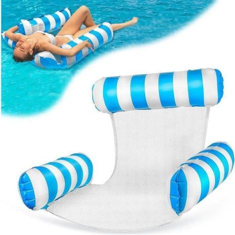 Aufblasbare Wasserhängematte. Poolsitz. Schwimmende Hängematte. Schwimmbett. Faltbares Schwimmbett. Wasserhängematte. (1/5)
