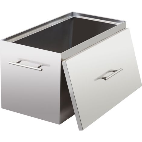Stérilisateur à bain-marie en acier inoxydable 304 - Grand marmite 15L à fond plat - Sans robinet de vidange - Avec clip de mise en conserve et 2 grilles, 20.5x11.5x13inch (1/5)