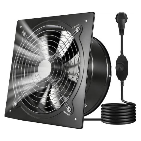 Abluftventilator 350x350 mm, Leistungsstarker Wandventilator 2647 m³/h, mit Drehzahlregelung, 70 W, Leiser Ventilator für Dachboden, Garage, Keller, Werkstatt, Küche & Hühnerstall (1/5)
