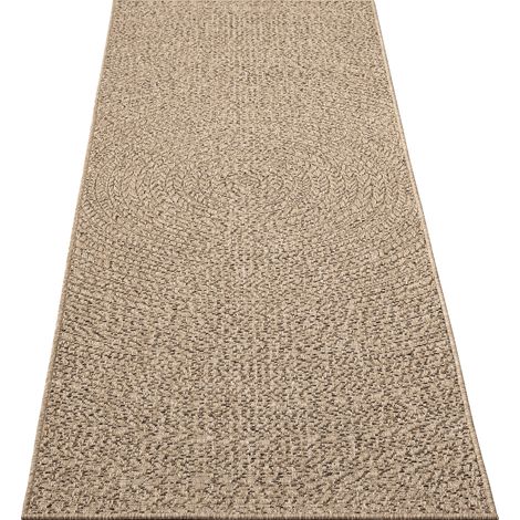 Kansas tapis intérieur extérieur look jute naturel, 80 x 250 cm