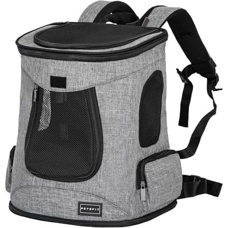 Sac a Dos Chien Chat Petsfit, Grand Chat, 5kg, Leger, Voyage, Randonnee, Ergonomique, Reglable (1/5)