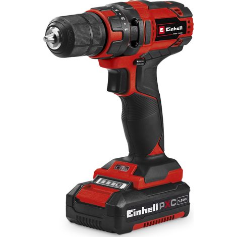 Einhell Akku-Bohrschrauber TC-CD 18/35 Li (1x1,5 Ah) Power X-Change (Lithium Ionen, 18 V, Drehzahl-Elektronik, LED-Beleuchtung, Softgrip, inkl. 1,5 Ah PXC-Akku, Ladegerät + Aufbewahrungskarton) (1/10)