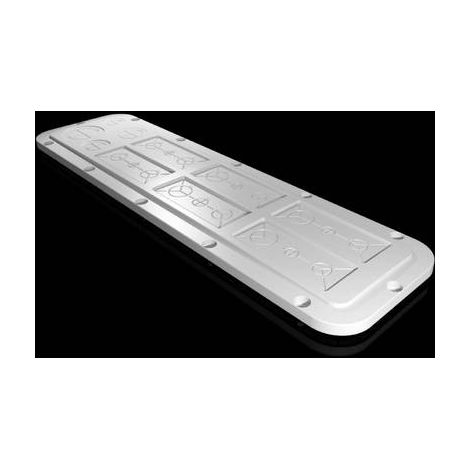 Rittal AX 2564 200 placa de brida gris 149 mm