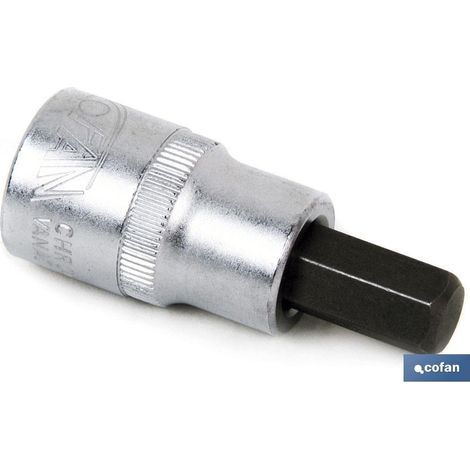 COFAN llave de vaso 3/8 con punta h-3 , Llave de vaso de 3/8 con punta Allen. Fabricada en acero al cromo vanadio de alta dureza y buena resistencia al desgaste. Este tipo de llave (1/2)
