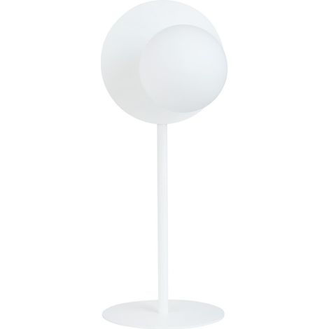Lampada da tavolo Oslo bianca vetro opale E14 Emibig (1/4)
