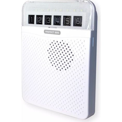 Récepteur-carillon supplémentaire sans-fil 800m - Blanc / 6 Zones / 32 Mélodies (PROTECT 800) (1/5)