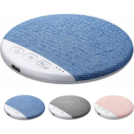 Oreiller haut-parleur de sommeil, oreiller Bluetooth 2026 avec minuterie à bruit blanc, aide au sommeil sans fil avec basses stéréo et écouteurs intra-auriculaires privés. (1/5)