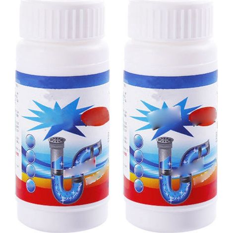 Poudre Deboucheuse - Formule A Base D Oxygen Actif - Pour Canalisations Evier Et Toilettes - 5 Sachets (1/5)