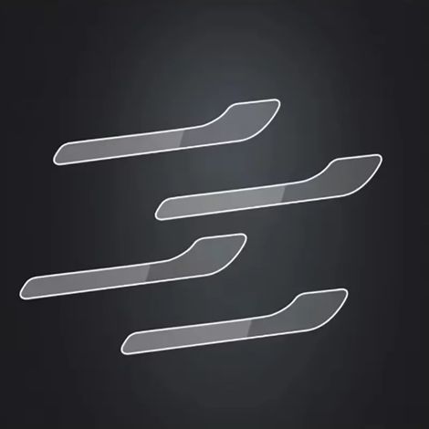 (4 pièces) 1 jeu de films protecteurs transparents résistants aux rayures pour poignées de porte Tesla Model 3/Y en TPU (1/4)