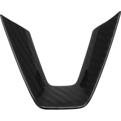 Casa de volante autocollante en fibra de carbono para Tesla (1/5)