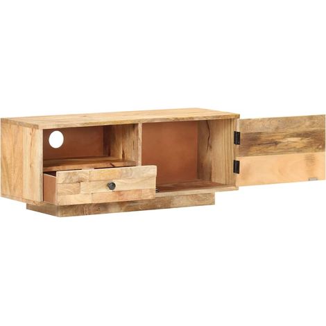 Maison Exclusive - TV-Schrank 90x30x35 cm Mango Massivholz (1/5)