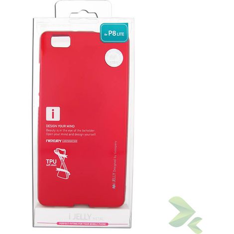 Mercury I-Jelly - Huawei P8 Lite Hülle (Rot)