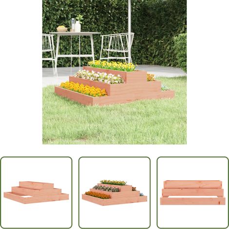 Pot de fleurs - Jardinière 80x80x27 cm Bois de douglas massif (1/5)
