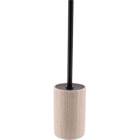 Brosse wc en polyresine effet feuille - naturel - Tendance