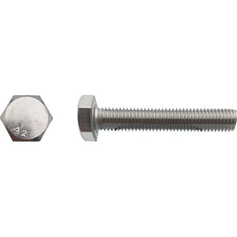 Vis tête hexagonale totalement filetée Inox A2 - 22 x 130 mm - BIVI