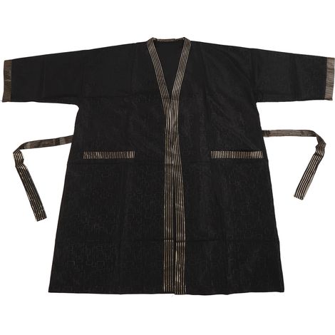 Robe de coiffure professionnelle avec poche, manches courtes et ceinture, uniforme de barbier pour salon de beauté (1/5)