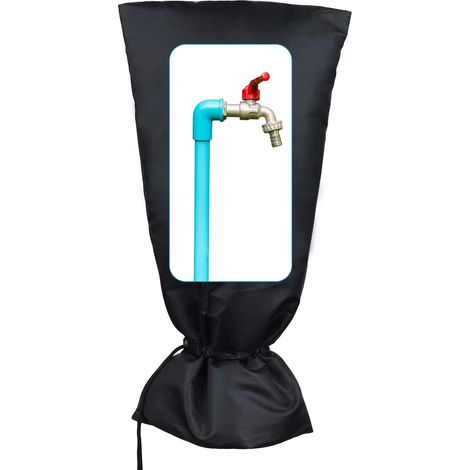 Couvercle de robinet extérieur confortable, protection contre le gel, imperméable, universel, 50 x 20 cm (1/4)