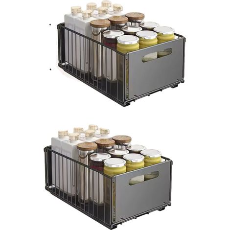 Ripiano portaoggetti, organizer scorrevole, design ecologico, C (1/2)