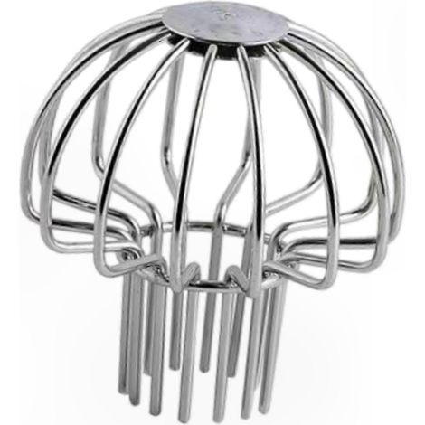 Filtre à feuilles pour gouttière de 40 à 50 mm - Protection antirouille pour crépine de descente de gouttière (1/5)