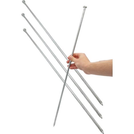 4x Erdnagel 70cm f. Sturmanker Bodenanker Zeltnagel XXL Stahl feuerverzinkt Ø1cm (1/5)