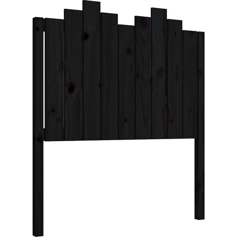 Maison Exclusive - Cabecero de cama madera maciza de pino negro 9 (1/5)
