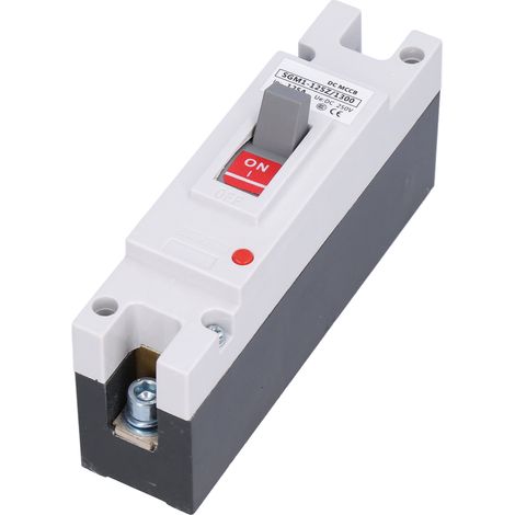 Disjoncteur monophasé MCCB pour protection de batterie solaire, interrupteur isolateur, protecteur 125 A 250 V CC