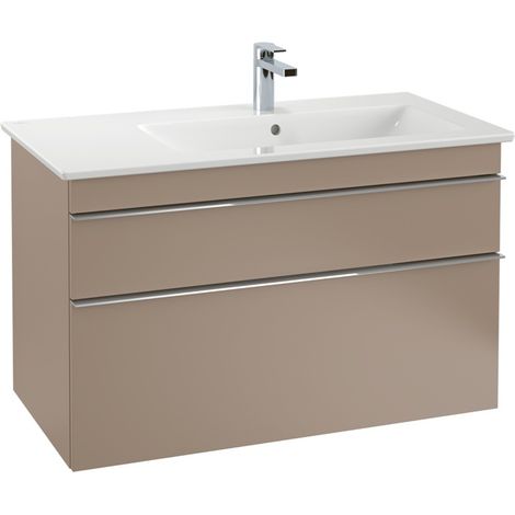 VB Waschbeckenunterschrank Venticello A92801 953x590x502mm Eckig Taupe