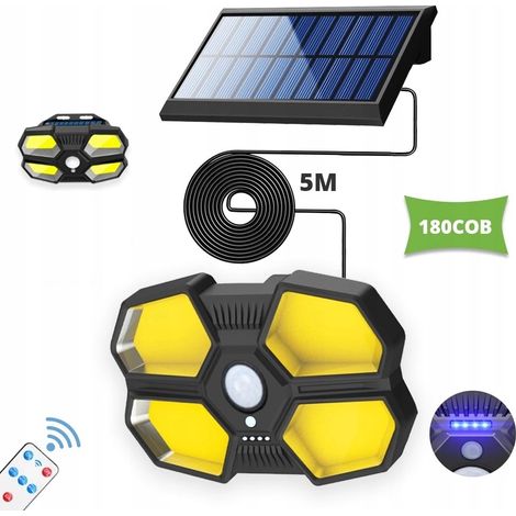 Lampada solare impermeabile con sensore di movimento e crepuscolare (1/4)