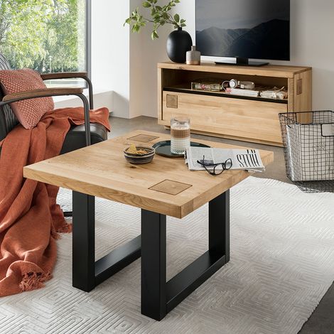 Wohnzimmermöbel Set Couchtisch mit Lowboard, modern in massiver Eiche WINCHESTER-69 (1/5)