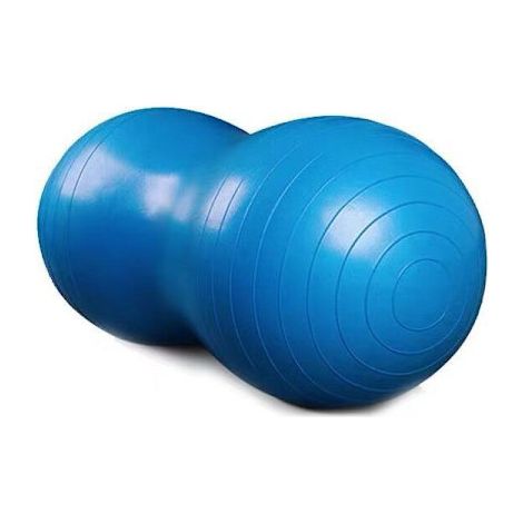 LYERCW - Ballon de fitness, ballon cacahuète, ballon d'exercice, ballon de yoga, ballon de Pilates, ballon de renforcement musculaire et ballon de physiothérapie, bleu 90 cm x 45 cm
