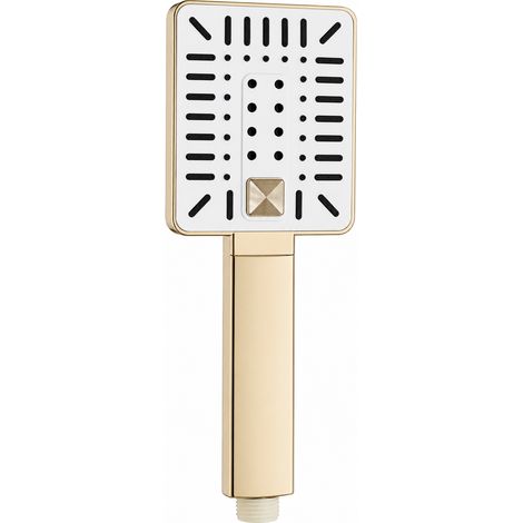 Pommeau de Douche P41 - Doré, 10 x 26 cm, 5 Fonctions et 5 Modes de Jet (1/4)