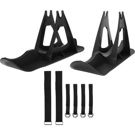 Porte-skis équilibré pour enfants, support de parking pour trottinette et snowboard, équipement d'hiver noir (1/5)
