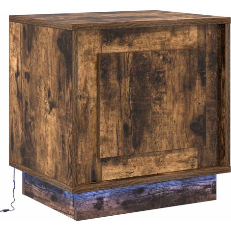 Maison Exclusive - Armadio da Notte Rovere fumé 44 x 34,5 x 45 cm (1/5)