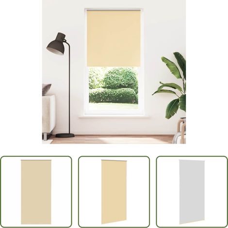 vidaXL Lichtschutz - Verdunkelungsrollo Beige 105x230 cm Stoffbreite 100,7 cm (1/5)