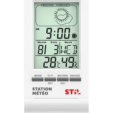 Mini estación meteorológica, blanca