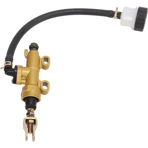 Kit Maître-Cylindre Frein Arrière Moto Hydraulique avec Réservoir, Coupe Ronde, Universel pour Tout Terrain Quad et Moto Cross (1/5)