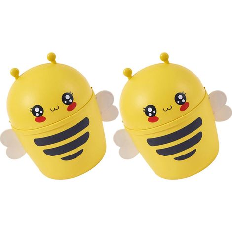 poubelle de table peu encombrante lot de 2 motif abeille (1/5)