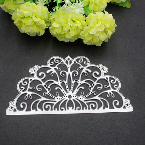 Fustelle europee per il taglio del pizzo con goffratura metallica e fustelle per pizzo per lavori creativi, Capodanno, matrimoni, San Valentino, scrapbooking e biglietti d'auguri moderni. (1/4)