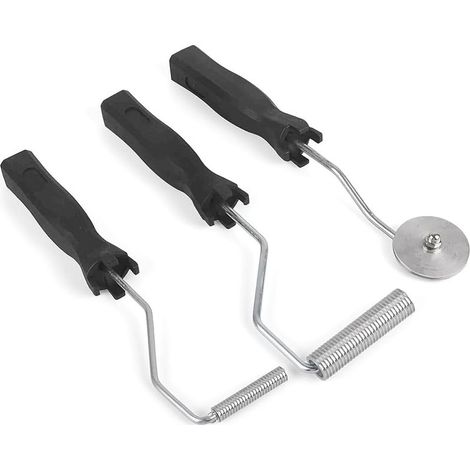 Lot de 3 rouleaux en fibre de verre, outils rouleaux en fibre de verre rouleau debulleur resine outil de palettes à bulles en fibre de verre (1/5)