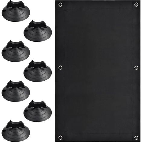 Rideau occultant portable de voyage 100 % occultant Tissu occultant temporaire Isolation thermique Avec 7 ventouses Pour chambre à coucher, grenier, voiture, fenêtre de toit 47 x 78 cm (1/5)