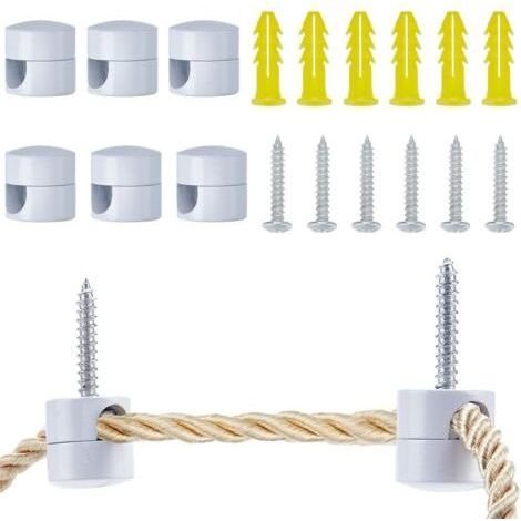 3pcs Crochets Swag pour Suspension au Plafond Crochets de Plafond Blancs pour Lampes Suspendues Crochet Swag Super Load Lampe Suspendue en Aluminium Crochet de Plafonnier (1/5)