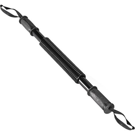 Barre de torsion en acier carbone 110lb, résistance lourde noire classique pour renforcement des épaules, biceps et bras.