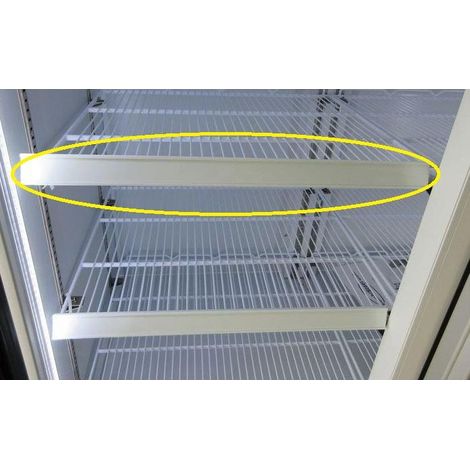 Porte carte de prix gauche/droite blanc - Combisteel (1/2)