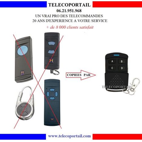 CLAP TELECOMMANDE COPIEUSE MULTIFREQUENCE HORMANN HS1 HS2 HS4 868,35MHZ HSD2 868 (1/2)
