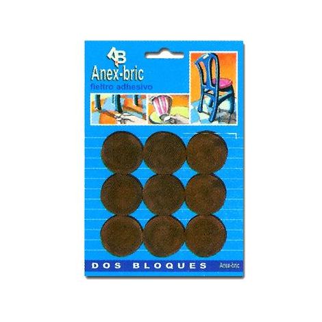 FPLUS baja fieltro 8520 adhes. 9 discos x28 mm blanco , baja fieltro 8520 adhes. 9 discos x28 mm blanco