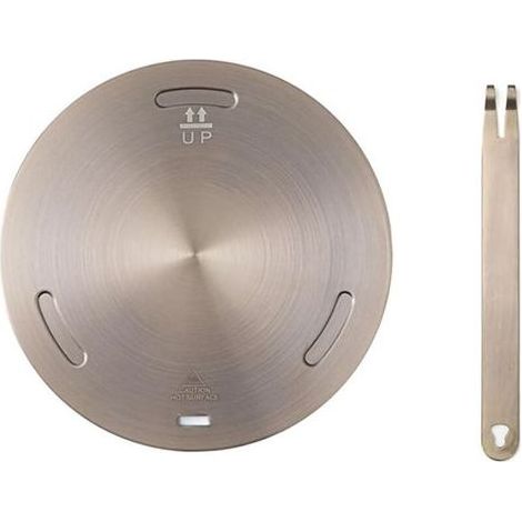 Plaque convertisseur de plaque à induction de 28 cm, adaptateur d'induction en acier inoxydable, plaque de mijotage pour plaque de cuisson électrique, gaz, verre, plaque diffuseur de chaleur avec (1/4)